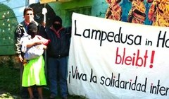 Zapatistische Solidarität mit Lampedusa in Hamburg 